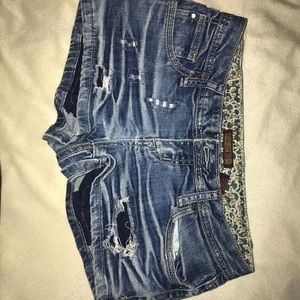 Denim shorts